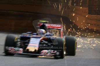 World © Octane Photographic Ltd. Scuderia Toro Rosso STR10 – Carlos Sainz Jnr. Thursday 21st May 2015, F1 Practice 1, Monte Carlo, Monaco. Digital Ref: 1272CB7D2759