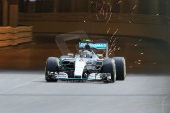 World © Octane Photographic Ltd. Mercedes AMG Petronas F1 W06 Hybrid – Nico Rosberg. Thursday 21st May 2015, F1 Practice 1, Monte Carlo, Monaco. Digital Ref: 1272CB7D2770