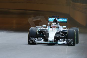 World © Octane Photographic Ltd. Mercedes AMG Petronas F1 W06 Hybrid – Lewis Hamilton. Thursday 21st May 2015, F1 Practice 1, Monte Carlo, Monaco. Digital Ref: 1272CB7D2818