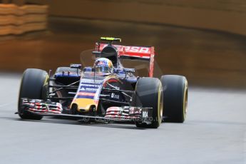 World © Octane Photographic Ltd. Scuderia Toro Rosso STR10 – Carlos Sainz Jnr. Thursday 21st May 2015, F1 Practice 1, Monte Carlo, Monaco. Digital Ref: 1272CB7D2862