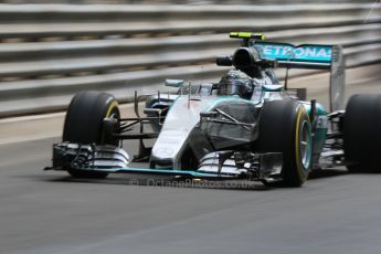 World © Octane Photographic Ltd. Mercedes AMG Petronas F1 W06 Hybrid – Nico Rosberg. Thursday 21st May 2015, F1 Practice 1, Monte Carlo, Monaco. Digital Ref: 1272CB7D2868