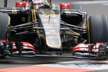 World © Octane Photographic Ltd. Lotus F1 Team E23 Hybrid – Pastor Maldonado. Thursday 21st May 2015, F1 Practice 1, Monte Carlo, Monaco. Digital Ref: 1272CB7D2885