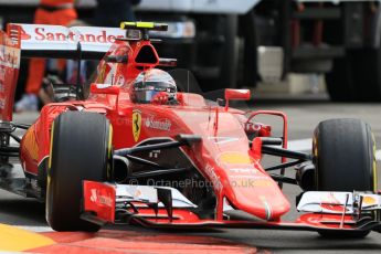 World © Octane Photographic Ltd. Scuderia Ferrari SF15-T– Kimi Raikkonen. Thursday 21st May 2015, F1 Practice 1, Monte Carlo, Monaco. Digital Ref: 1272CB7D2905