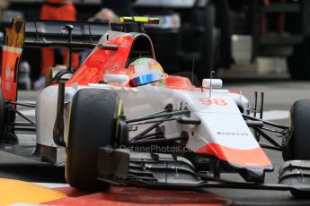 World © Octane Photographic Ltd. Manor Marussia F1 Team MR03 – Roberto Merhi. Thursday 21st May 2015, F1 Practice 1, Monte Carlo, Monaco. Digital Ref: 1272CB7D2932