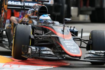 World © Octane Photographic Ltd. McLaren Honda MP4/30 – Fernando Alonso. Thursday 21st May 2015, F1 Practice 1, Monte Carlo, Monaco. Digital Ref: 1272CB7D2943