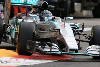 World © Octane Photographic Ltd. Mercedes AMG Petronas F1 W06 Hybrid – Nico Rosberg. Thursday 21st May 2015, F1 Practice 1, Monte Carlo, Monaco. Digital Ref: 1272CB7D2963