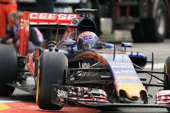 World © Octane Photographic Ltd. Scuderia Toro Rosso STR10 – Max Verstappen. Thursday 21st May 2015, F1 Practice 1, Monte Carlo, Monaco. Digital Ref: 1272CB7D3008