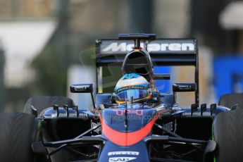 World © Octane Photographic Ltd. McLaren Honda MP4/30 – Fernando Alonso. Thursday 21st May 2015, F1 Practice 1, Monte Carlo, Monaco. Digital Ref: 1272LB1D3334