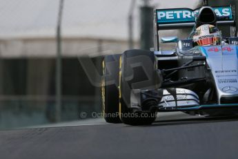 World © Octane Photographic Ltd. Mercedes AMG Petronas F1 W06 Hybrid – Lewis Hamilton. Thursday 21st May 2015, F1 Practice 1, Monte Carlo, Monaco. Digital Ref: 1272LB1D3373