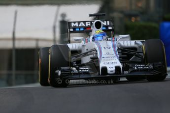 World © Octane Photographic Ltd. Williams Martini Racing FW37 – Felipe Massa. Thursday 21st May 2015, F1 Practice 1, Monte Carlo, Monaco. Digital Ref: 1272LB1D3452