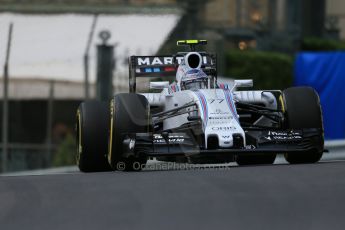 World © Octane Photographic Ltd. Williams Martini Racing FW37 – Valtteri Bottas. Thursday 21st May 2015, F1 Practice 1, Monte Carlo, Monaco. Digital Ref: 1272LB1D3492