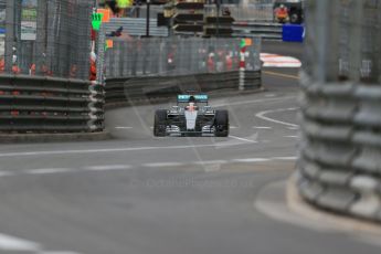 World © Octane Photographic Ltd. Mercedes AMG Petronas F1 W06 Hybrid – Lewis Hamilton. Thursday 21st May 2015, F1 Practice 1, Monte Carlo, Monaco. Digital Ref: 1272LB1D3676
