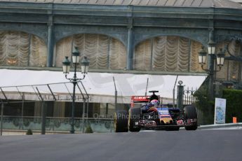 World © Octane Photographic Ltd. Scuderia Toro Rosso STR10 – Max Verstappen. Thursday 21st May 2015, F1 Practice 1, Monte Carlo, Monaco. Digital Ref: 1272LB5D2566