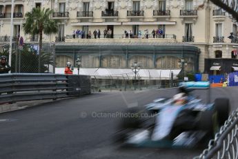 World © Octane Photographic Ltd. Mercedes AMG Petronas F1 W06 Hybrid – Lewis Hamilton. Thursday 21st May 2015, F1 Practice 1, Monte Carlo, Monaco. Digital Ref: 1272LB5D2704