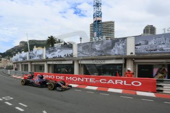 World © Octane Photographic Ltd. Scuderia Toro Rosso STR10 – Max Verstappen. Thursday 21st May 2015, F1 Practice 1, Monte Carlo, Monaco. Digital Ref: 1272LB5D2840
