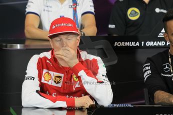 World © Octane Photographic Ltd. Scuderia Ferrari – Kimi Raikkonen. Wednesday 20th May 2015, FIA Drivers’ Press Conference, Monte Carlo, Monaco. Digital Ref: 1271CB1L9338