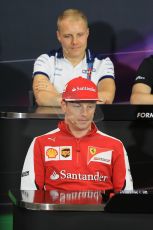 World © Octane Photographic Ltd. Scuderia Ferrari – Kimi Raikkonen. Wednesday 20th May 2015, FIA Drivers’ Press Conference, Monte Carlo, Monaco. Digital Ref: 1271CB1L9435