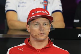 World © Octane Photographic Ltd. Scuderia Ferrari – Kimi Raikkonen. Wednesday 20th May 2015, FIA Drivers’ Press Conference, Monte Carlo, Monaco. Digital Ref: 1271CB7D2563