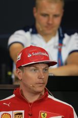 World © Octane Photographic Ltd. Williams Martini Racing – Valtteri Bottas and Scuderia Ferrari – Kimi Raikkonen. Wednesday 20th May 2015, FIA Drivers’ Press Conference, Monte Carlo, Monaco. Digital Ref: 1271LB1D3231