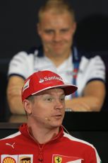 World © Octane Photographic Ltd. Williams Martini Racing – Valtteri Bottas and Scuderia Ferrari – Kimi Raikkonen. Wednesday 20th May 2015, FIA Drivers’ Press Conference, Monte Carlo, Monaco. Digital Ref: 1271LB1D3238