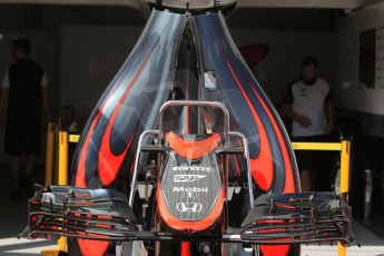 World © Octane Photographic Ltd. McLaren Honda MP4/30. Wednesday 20th May 2015, F1 Pitlane, Monte Carlo, Monaco. Digital Ref: 1270CB1L9106