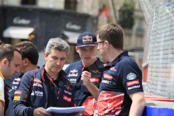 World © Octane Photographic Ltd. Scuderia Toro Rosso STR10 – Max Verstappen Wednesday 20th May 2015, F1 Track walk, Monte Carlo, Monaco. Digital Ref: 1270CB1L9181