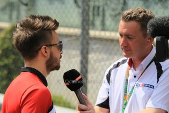 World © Octane Photographic Ltd. Manor Marussia F1 Team MR03 – William Stevens. Wednesday 20th May 2015, F1 Track walk, Monte Carlo, Monaco. Digital Ref: 1270CB1L9187