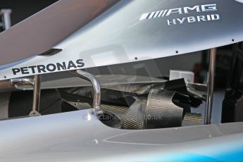 World © Octane Photographic Ltd. Mercedes AMG Petronas F1 W06 Hybrid. Wednesday 20th May 2015, F1 Pitlane, Monte Carlo, Monaco. Digital Ref: 1270CB1L9247
