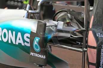 World © Octane Photographic Ltd. Mercedes AMG Petronas F1 W06 Hybrid. Wednesday 20th May 2015, F1 Pitlane, Monte Carlo, Monaco. Digital Ref: 1270CB7D2438