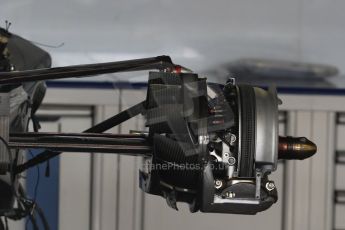 World © Octane Photographic Ltd. Williams Martini Racing FW37 gearbox, rear suspension and rear brakes. Wednesday 20th May 2015, F1 Pitlane, Monte Carlo, Monaco. Digital Ref: 1270CB7D2468