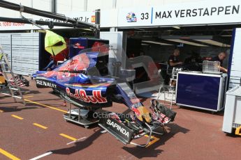 World © Octane Photographic Ltd. Scuderia Toro Rosso STR10. Wednesday 20th May 2015, F1 Pitlane, Monte Carlo, Monaco. Digital Ref: 1270LB1D2971