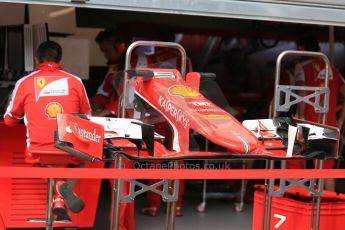 World © Octane Photographic Ltd. Scuderia Ferrari SF15-T. Wednesday 20th May 2015, F1 Pitlane, Monte Carlo, Monaco. Digital Ref: 1270LB5D2438