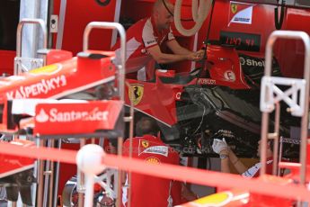 World © Octane Photographic Ltd. Scuderia Ferrari SF15-T angled radiators. Wednesday 20th May 2015, F1 Pitlane, Monte Carlo, Monaco. Digital Ref: 1270LB5D2537