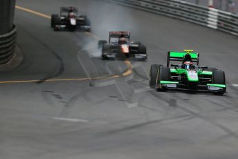 World © Octane Photographic Ltd. Saturday 23rd May 2015. Status Grand Prix – Richie Stanaway. GP2 Race 2 – Monaco, Monte-Carlo. Digital Ref. : 1283CB1D7625