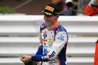 World © Octane Photographic Ltd. Saturday 23rd May 2015. Trident – Raffaele Marciello and Status Grand Prix – Richie Stanaway. GP2 Race 2 – Monaco, Monte-Carlo. Digital Ref. : 1283CB1D7837