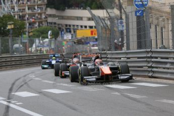 World © Octane Photographic Ltd. Saturday 23rd May 2015. Trident – Raffaele Marciello and Rapax – Sergey Sirotkin. GP2 Race 2 – Monaco, Monte-Carlo. Digital Ref. : 1283CB7D6051