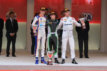 World © Octane Photographic Ltd. Saturday 23rd May 2015. Status Grand Prix – Richie Stanaway, Trident – Raffaele Marciello and Rapax – Sergey Sirotkin. GP2 Race 2 – Monaco, Monte-Carlo. Digital Ref. : 1283CB7D6403
