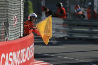 World © Octane Photographic Ltd. Friday 22nd May 2015. DAMS – Nyck de Vries. Flags WSR (World Series by Renault - Formula Renault 3.5) Practice – Monaco, Monte-Carlo. Digital Ref. : 1277LB1D4690