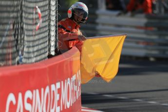 World © Octane Photographic Ltd. Friday 22nd May 2015. DAMS – Nyck de Vries. Flags WSR (World Series by Renault - Formula Renault 3.5) Practice – Monaco, Monte-Carlo. Digital Ref. : 1277LB1D4695