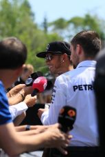 World © Octane Photographic Ltd. FIA Drivers’ Press Conference video call. Thursday 4th June 2015, F1 Canadian GP, Circuit Gilles Villeneuve, Montreal, Canada. Mercedes AMG Petronas – Lewis Hamilton. Digital Ref: 1289CB7D8478