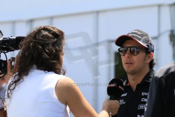 World © Octane Photographic Ltd. FIA Drivers’ Press Conference video call. Thursday 4th June 2015, F1 Canadian GP, Circuit Gilles Villeneuve, Montreal, Canada. Sahara Force India – Sergio Perez. Digital Ref: 1289CB7D8511