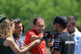 World © Octane Photographic Ltd. FIA Drivers’ Press Conference video call. Thursday 4th June 2015, F1 Canadian GP, Circuit Gilles Villeneuve, Montreal, Canada. Mercedes AMG Petronas – Lewis Hamilton. Digital Ref: 1289CB7D8614