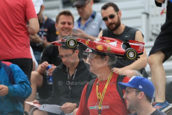 World © Octane Photographic Ltd. Ferarri fans (Tifossi) in the crowd. Friday 5th June 2015, F1 Canadian GP Practice 1, Circuit Gilles Villeneuve, Montreal, Canada. Digital Ref: 1291LB1D8875