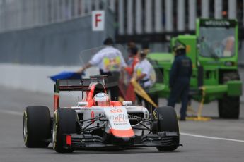 World © Octane Photographic Ltd. Manor Marussia F1 Team MR03B – William Stevens. Friday 5th June 2015, F1 Canadian GP Practice 1, Circuit Gilles Villeneuve, Montreal, Canada. Digital Ref: 1291LB1D8921