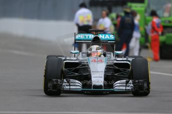 World © Octane Photographic Ltd. Mercedes AMG Petronas F1 W06 Hybrid – Lewis Hamilton. Friday 5th June 2015, F1 Canadian GP Practice 1, Circuit Gilles Villeneuve, Montreal, Canada. Digital Ref: 1291LB1D9059