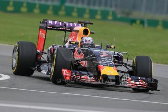 World © Octane Photographic Ltd. Infiniti Red Bull Racing RB11 – Daniel Ricciardo. Friday 5th June 2015, F1 Canadian GP Practice 1, Circuit Gilles Villeneuve, Montreal, Canada. Digital Ref: 1291LB1D9141