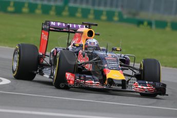 World © Octane Photographic Ltd. Infiniti Red Bull Racing RB11 – Daniel Ricciardo. Friday 5th June 2015, F1 Canadian GP Practice 1, Circuit Gilles Villeneuve, Montreal, Canada. Digital Ref: 1291LB1D9141