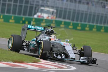 World © Octane Photographic Ltd. Mercedes AMG Petronas F1 W06 Hybrid – Lewis Hamilton. Friday 5th June 2015, F1 Canadian GP Practice 1, Circuit Gilles Villeneuve, Montreal, Canada. Digital Ref: 1291LB1D9165