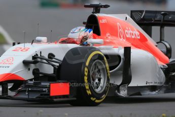 World © Octane Photographic Ltd. Manor Marussia F1 Team MR03B – William Stevens. Friday 5th June 2015, F1 Canadian GP Practice 1, Circuit Gilles Villeneuve, Montreal, Canada. Digital Ref: 1291LB1D9190