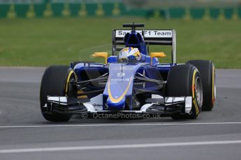 World © Octane Photographic Ltd. Sauber F1 Team C34-Ferrari – Marcus Ericsson. Friday 5th June 2015, F1 Canadian GP Practice 1, Circuit Gilles Villeneuve, Montreal, Canada. Digital Ref: 1291LB1D9210